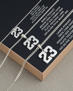 Sports Number Pendant Necklace, Custom Year or Jersey Number Jewelry, Baseball Design for Men