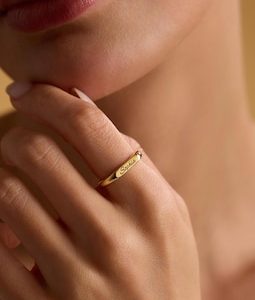 Personalized Custom Name Ring, Dainty Name Ring, Engraved Ring, Name Jewelry, 14K Solid Gold Name Ring, Ring for Women, Gift For Her