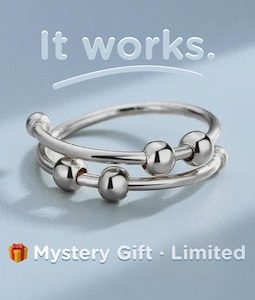 Nail Biting Ring – Stop Skin Picking & Cuticle Biting – BFRB Fidget Ring for Dermatillomania Relief, Anxiety Ring That Actually Works